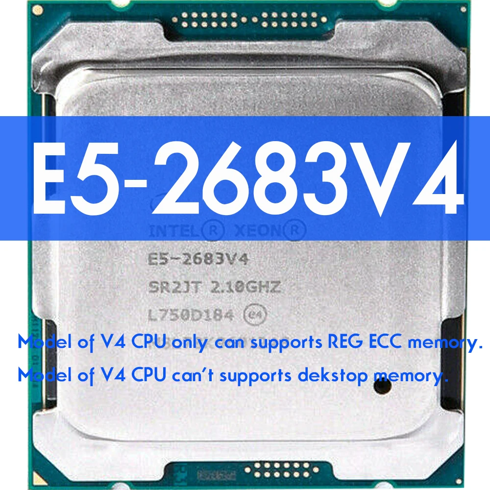 Центральный процессор Intel Xeon E5 2683 V4 SR2JT 2 1 ГГц 16-Cores 40M Φ 2683V4 материнская плата HUANANZHI
