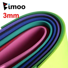 Bimoo 1PC 3mm לטוס קשירת קצף גיליון ירקרק ירוק כתום צף יבש לטוס דשא הופר פופר לטוס קשירה חומר 24X24cm(China)