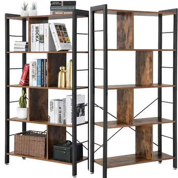 4 Tier Industrial Bookshelf Floor Standing Storage Rack in Living Room Office Study Large Storage Space
4 Tier Industrial Bookshelf Floor Standing Storage Rack in Living Room Office Study Large Storage Space