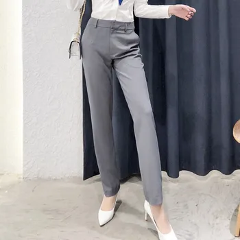 Office Lady Straight Pant Wide Commute Full Length Women Pants Temperament Casual Gray Suit Mid Waist Trousters High Quality New
Office Lady Straight Pant Wide Commute Full Length Women Pants Temperament Casual Gray Suit Mid Waist Trousters High Quality New