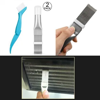 2Pcs Air Conditioner Condenser Radiator Fin Straighten Fin Comb Cleaning Brush For Refrigerators Fins Coils Evaporator Condenser
2Pcs Air Conditioner Condenser Radiator Fin Straighten Fin Comb Cleaning Brush For Refrigerators Fins Coils Evaporator Condenser