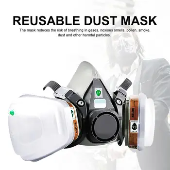 Breathing 6200 Mask Respirator Cycling Gas Dust Mask For Dust Fog Bacteria Prevention Painting Chemical Laboratory
Breathing 6200 Mask Respirator Cycling Gas Dust Mask For Dust Fog Bacteria Prevention Painting Chemical Laboratory