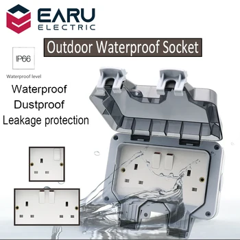 British UK Standard IP66 13A AC250V Weatherproof Waterproof Outdoor Wall Power Socket Box Electrical Outlet for Charging Pile
British UK Standard IP66 13A AC250V Weatherproof Waterproof Outdoor Wall Power Socket Box Electrical Outlet for Charging Pile