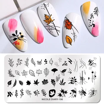 NICOLE DIARY Nail Stamping Plates Flower Leaves Geometry Stamp Template Line Axis Nail Image Plate Stencil Tools for Nails 196
NICOLE DIARY Nail Stamping Plates Flower Leaves Geometry Stamp Template Line Axis Nail Image Plate Stencil Tools for Nails 196