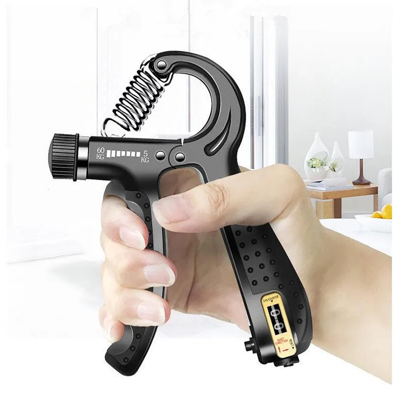 5-60kg Adjustable Counting Spring Finger Grip Gym Wrist Strengthener with Anti-slip Handle
5-60kg Adjustable Counting Spring Finger Grip Gym Wrist Strengthener with Anti-slip Handle