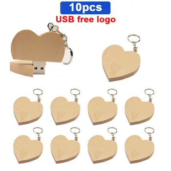 10pcs/lot pen drive usb+box cle usb stick 128GB flash usb memory 64GB free logo 32GB pendrive 16GB 8G memoria 4GB Heart wooden 
10pcs/lot pen drive usb+box cle usb stick 128GB flash usb memory 64GB free logo 32GB pendrive 16GB 8G memoria 4GB Heart wooden