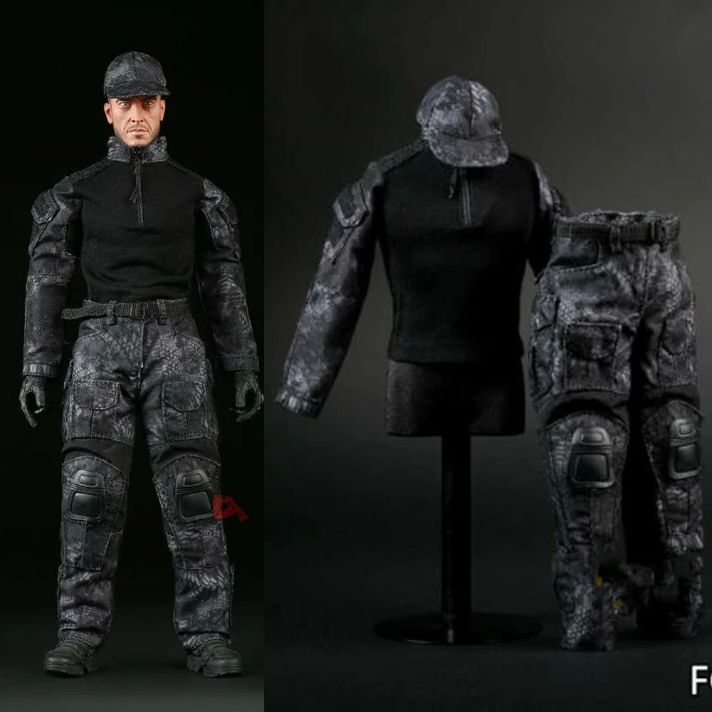 FG006 1/6 Black Python Pattern Camouflage Uniform For 12" Male Action Figure Dolls
FG006 1/6 Black Python Pattern Camouflage Uniform For 12" Male Action Figure Dolls