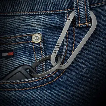 Titanium Alloy Carabiner Mini Portable Lightweight Hanging Buckle for Outdoor H7JP
Titanium Alloy Carabiner Mini Portable Lightweight Hanging Buckle for Outdoor H7JP