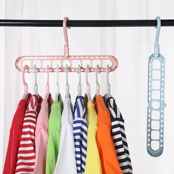 1pc Multi-function Nine-hole Rotating Magic Hanger Folding Magic Hanger Wardrobe Drying Clothes Color Random
1pc Multi-function Nine-hole Rotating Magic Hanger Folding Magic Hanger Wardrobe Drying Clothes Color Random