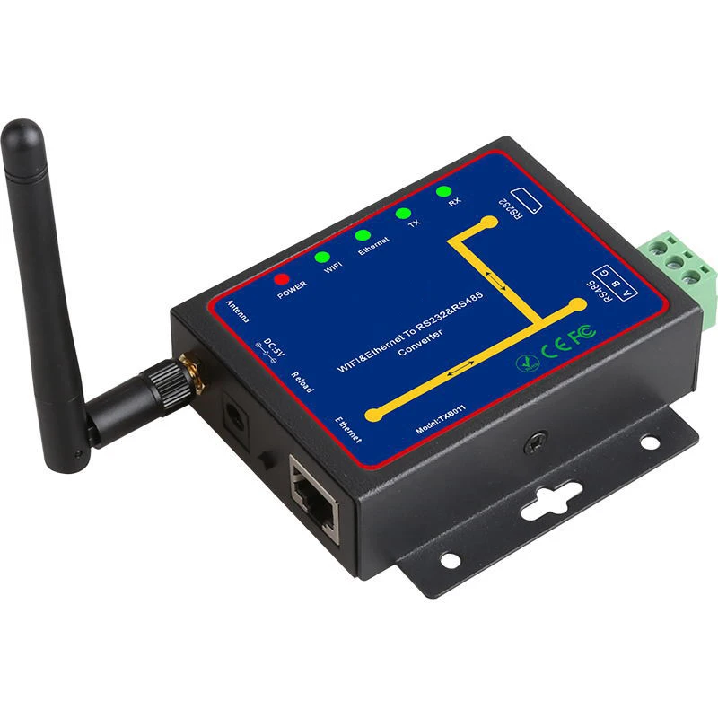 ABGN Hot-Rs232 Rs485 To Wifi Converter Serial To Ethernet Interface Module Support Tcp/Udp/Ip P2P(Eu Plug)
ABGN Hot-Rs232 Rs485 To Wifi Converter Serial To Ethernet Interface Module Support Tcp/Udp/Ip P2P(Eu Plug)