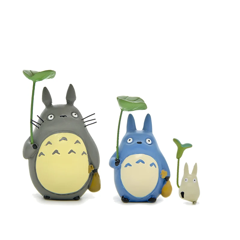 3/4pcs Set My Neighbor Figurine Hayao Miyazaki Japanese Anime Mini Totoro Figures Collection Model PVC Toys Gifts Kids | Игрушки и хобби