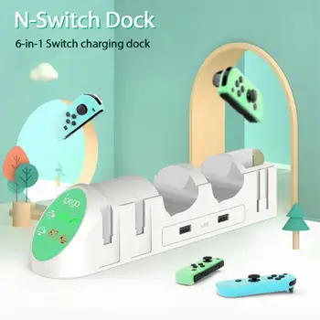 USB2.0 Multifunction Joy-Con Gamepad Charger For NS PRO Handle Charging Controller Charger For Nintendo Switch Animal Crossing
USB2.0 Multifunction Joy-Con Gamepad Charger For NS PRO Handle Charging Controller Charger For Nintendo Switch Animal Crossing