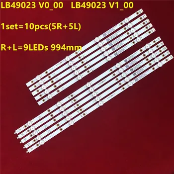 New 10 PCS/set LED backlight strip for 49PUS7503 49pus6162/12 LB49023 V1_00 V0_00 3A6560010EA0 3A6560000EA0
New 10 PCS/set LED backlight strip for 49PUS7503 49pus6162/12 LB49023 V1_00 V0_00 3A6560010EA0 3A6560000EA0