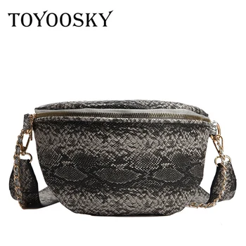 TOYOOSKY New Waist Bag Fashion Luxury Brand Snake Grain Fanny Pack Print Serpentine Women Fashion Python Leather Female
TOYOOSKY New Waist Bag Fashion Luxury Brand Snake Grain Fanny Pack Print Serpentine Women Fashion Python Leather Female