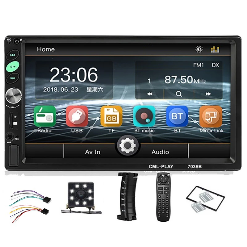 2Din Car Radio 7 Inch Press Android Player with Bluetooth Subwoofer MP5 Player Radio Bluetooth Tape Recorder with Rear View Came
2Din Car Radio 7 Inch Press Android Player with Bluetooth Subwoofer MP5 Player Radio Bluetooth Tape Recorder with Rear View Came