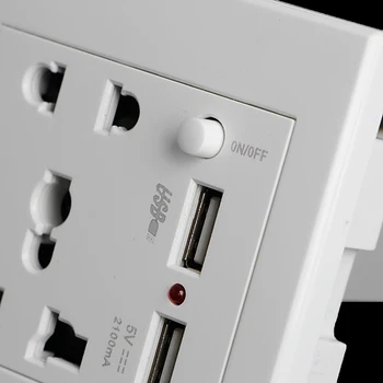 Socket+2 USB+Switch Wall Socket Charger AC/DC Power Adapter Plug Outlet Panel M17E
Socket+2 USB+Switch Wall Socket Charger AC/DC Power Adapter Plug Outlet Panel M17E