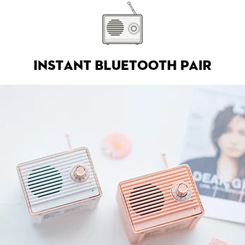 Portable Wireless Bluetooth Speaker Mini Bluetooth Subwoofer Radio Style Speaker for Xiaomi Samsung Huawei Iphone Mobile Phone
Portable Wireless Bluetooth Speaker Mini Bluetooth Subwoofer Radio Style Speaker for Xiaomi Samsung Huawei Iphone Mobile Phone