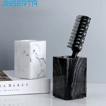 JINSERTA Natural Marble Toothbrush Holder Luxury Home Hotel Bathroom Comb Storage Box Makeup Brush Shelf Office Pen Holder Decor
JINSERTA Natural Marble Toothbrush Holder Luxury Home Hotel Bathroom Comb Storage Box Makeup Brush Shelf Office Pen Holder Decor