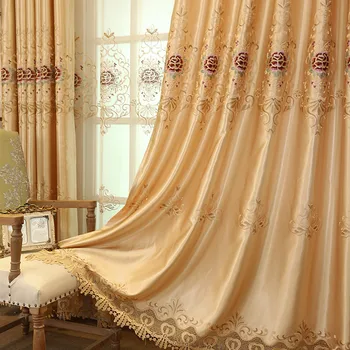 High-end Embroidery European Stlye Curtain Flowers Shading Curtains for Living Dining Room Bedroom
High-end Embroidery European Stlye Curtain Flowers Shading Curtains for Living Dining Room Bedroom