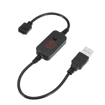 CLAITE DC5V USB 4Pins 3 Channels LED Wirlesss Controller with 24 Keys Remote Control for LED RGB Strip Light Power Supply
CLAITE DC5V USB 4Pins 3 Channels LED Wirlesss Controller with 24 Keys Remote Control for LED RGB Strip Light Power Supply