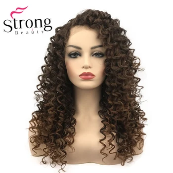 StrongBeauty Lace Front Wig Long Curly Brown Highlighted Heat Ok Synthetic Hair Wig COLOUR CHOICES
StrongBeauty Lace Front Wig Long Curly Brown Highlighted Heat Ok Synthetic Hair Wig COLOUR CHOICES