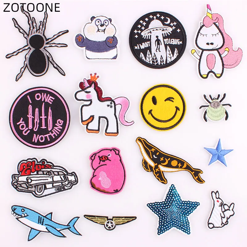 ZOTOONE Embroidery Patch Iron on Animal Cartoon Unicorn Bear Patches for Jackets Clothing DIY Stripe on Clothes Applique Badge C
ZOTOONE Embroidery Patch Iron on Animal Cartoon Unicorn Bear Patches for Jackets Clothing DIY Stripe on Clothes Applique Badge C