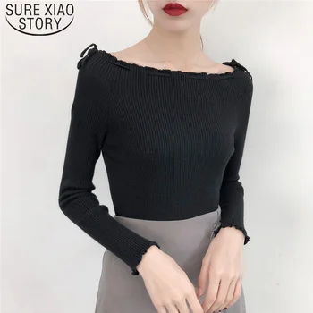 2019 New Slash Neck Sweater Women Fall Winter Clothes Women Slim Base Shirt Knit Sweater Office Lady Regular Sweaters 6045 50 
2019 New Slash Neck Sweater Women Fall Winter Clothes Women Slim Base Shirt Knit Sweater Office Lady Regular Sweaters 6045 50