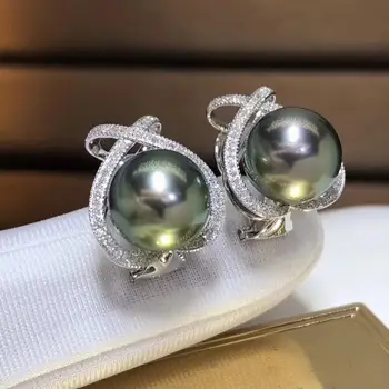 D326 Pearl Earrings Fine Jewelry 925 Sterling Silver Natural 9mm Fresh Water Peacock Green Black Pearls Stud Earrings for Women
D326 Pearl Earrings Fine Jewelry 925 Sterling Silver Natural 9mm Fresh Water Peacock Green Black Pearls Stud Earrings for Women