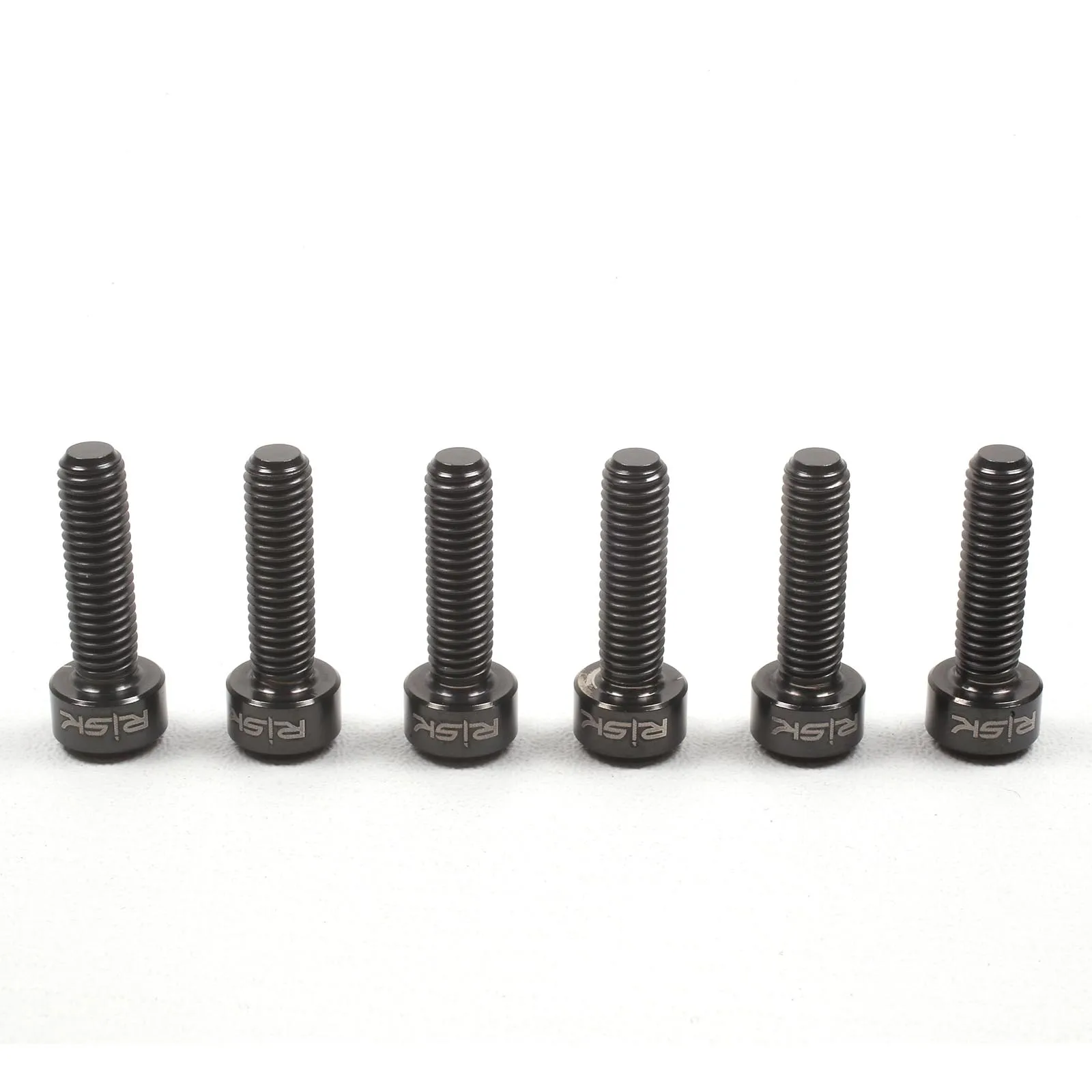 RISK 6pcs Rainbow Titanium Alloy Bolt Screw M5*16/18/20mm for Bicycle Stem MTB Road Mountain Bike Screw with Washer Fixed Bolts