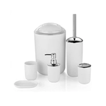 6pcs Cup Large Capacity Soap Dispenser Toothbrush Holder Storage Gadgets Plastic Hotel Waste Bin Bathroom Accessories Set Home 
6pcs Cup Large Capacity Soap Dispenser Toothbrush Holder Storage Gadgets Plastic Hotel Waste Bin Bathroom Accessories Set Home