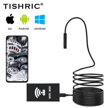 TISHRIC Wifi Endoscope Camera Waterproof 2m Soft Cable 8mm LED Inspection Camera Endoscope For Android IOS Windows
TISHRIC Wifi Endoscope Camera Waterproof 2m Soft Cable 8mm LED Inspection Camera Endoscope For Android IOS Windows