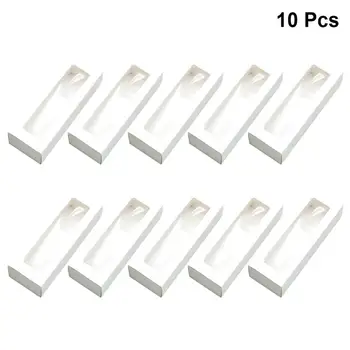 10pcs PVC Boxes with Clear Window Paper Packaging Box Cookie Containers for Home Dessert Shop (White Paper, Small)
10pcs PVC Boxes with Clear Window Paper Packaging Box Cookie Containers for Home Dessert Shop (White Paper, Small)