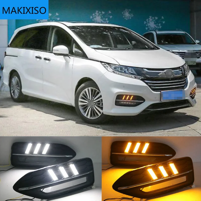 Car LED DRL Daytime Running Light For Honda Odyssey 2018 White Daytime light Yellow Turn Signal Light Blue Lamp
Car LED DRL Daytime Running Light For Honda Odyssey 2018 White Daytime light Yellow Turn Signal Light Blue Lamp