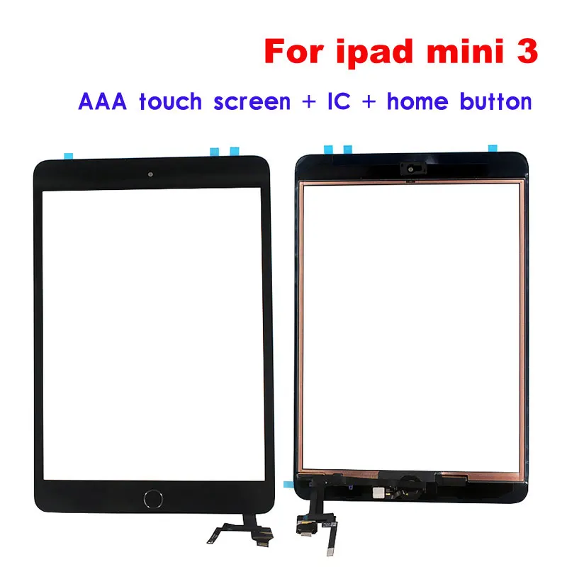 For iPad Mini 3 Mini3 Touch screen panel digitizer + home button + IC assembly parts Replacement Tablet PC
For iPad Mini 3 Mini3 Touch screen panel digitizer + home button + IC assembly parts Replacement Tablet PC