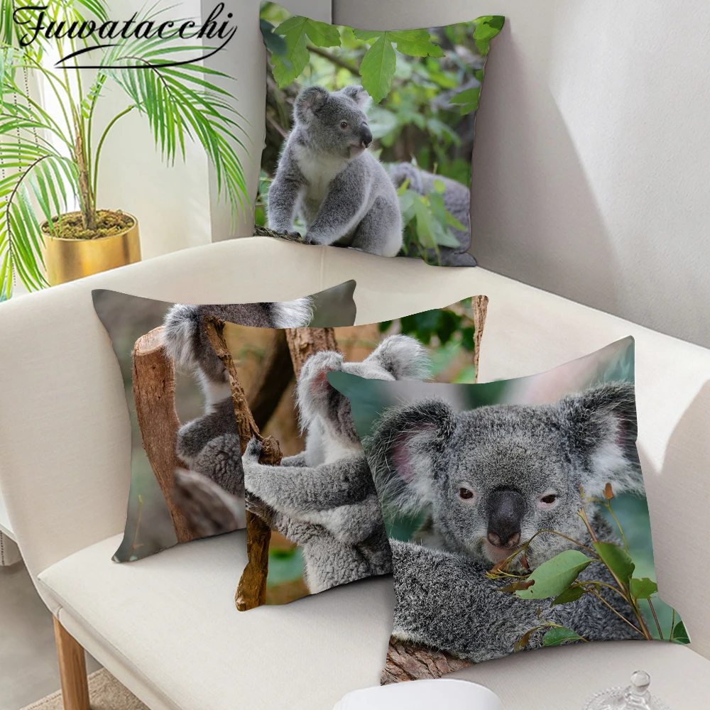 Fuwatacchi Animal Koala Cushion Cover Panda Photo Printed Pillows Cover Polyester Pillowcase for Home Sofa Decorative Pillows
Fuwatacchi Animal Koala Cushion Cover Panda Photo Printed Pillows Cover Polyester Pillowcase for Home Sofa Decorative Pillows