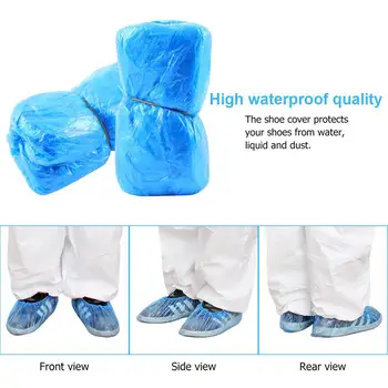 50pairs=100Pcs Disposable Plastic Thick Outdoor Rainy Day Carpet Cleaning Shoe Cover Waterproof Shoe Covers Blue Overshoes
50pairs=100Pcs Disposable Plastic Thick Outdoor Rainy Day Carpet Cleaning Shoe Cover Waterproof Shoe Covers Blue Overshoes