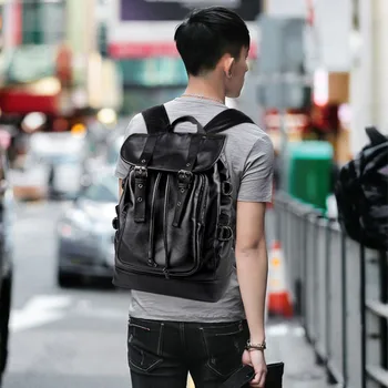 Men's Backpack Men Laptop Backpack PU Leather Backpacks for Teenagers School Bag Luxury Designer Casual Travel Bags Soft Handle
Men's Backpack Men Laptop Backpack PU Leather Backpacks for Teenagers School Bag Luxury Designer Casual Travel Bags Soft Handle
