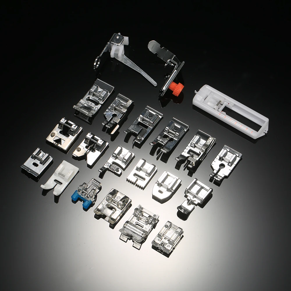 42pcs Domestic Presser Foot Sewing Machine Parts Accessories with Plastic Box for Professional Low Shank Sewing Machines
42pcs Domestic Presser Foot Sewing Machine Parts Accessories with Plastic Box for Professional Low Shank Sewing Machines