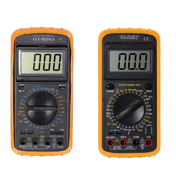 DT9208A Portable Multimeter Professional LCD Digital Multimeter Ammeter Voltmeter Resistance Capacitance Testmeter Handheld
DT9208A Portable Multimeter Professional LCD Digital Multimeter Ammeter Voltmeter Resistance Capacitance Testmeter Handheld