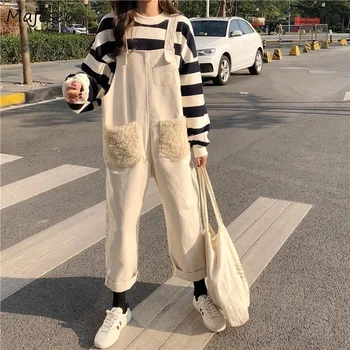 Jumpsuits Women Denim Simple Korean Style All-match Students High Quality Trendy Girlfriend Leisure Loose Fluffy Pockets Wide
Jumpsuits Women Denim Simple Korean Style All-match Students High Quality Trendy Girlfriend Leisure Loose Fluffy Pockets Wide