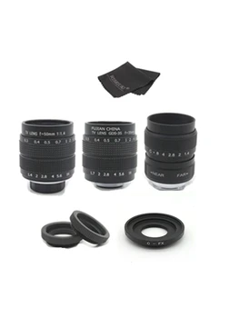 3in1 CCTV 25mm f1.4 Lens / 35mm f1.7 Lens/ 50mm f1.4 Lens Mount Ring Kit for SONY E Mount A6500 A6300 A6000 NEX Series Camera
3in1 CCTV 25mm f1.4 Lens / 35mm f1.7 Lens/ 50mm f1.4 Lens Mount Ring Kit for SONY E Mount A6500 A6300 A6000 NEX Series Camera