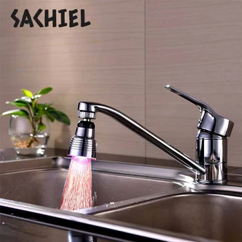 Water Faucet Tap Heads 360 Degree Adjustable Kitchen Temperature Sensor 3 Colors Changing RGB Glow Bathroom Nozzle
Water Faucet Tap Heads 360 Degree Adjustable Kitchen Temperature Sensor 3 Colors Changing RGB Glow Bathroom Nozzle