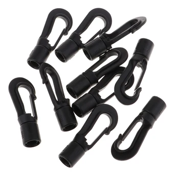10x Quick Link Carabiner Super Strong Key Chain Elastic Rope Hook Snap Clip - Black 
10x Quick Link Carabiner Super Strong Key Chain Elastic Rope Hook Snap Clip - Black