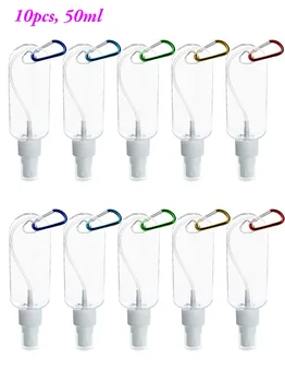 50ml Empty Plastic Hand Sanitizer Bottles with Keyring Clip, Portable Refillable Travel Small Spray Container for Alcohol Liquid
50ml Empty Plastic Hand Sanitizer Bottles with Keyring Clip, Portable Refillable Travel Small Spray Container for Alcohol Liquid