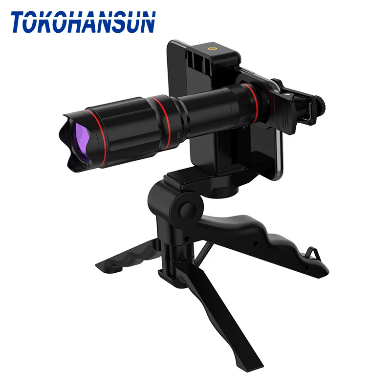 TOKOHANSUN optic phone mobile camera lens 32x telephoto telescope lens monocular+ selfie tripod for iPhone Huawei all Smartphone
TOKOHANSUN optic phone mobile camera lens 32x telephoto telescope lens monocular+ selfie tripod for iPhone Huawei all Smartphone