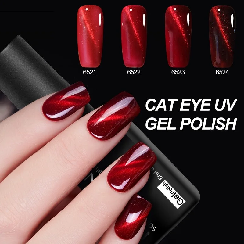 Luxury Red Gel Nail Polish CAT EYE 8ml Professional Magnetic UV Gel Soak Off Permanent Varnish Negels Nail Art Manicure Lacquer
Luxury Red Gel Nail Polish CAT EYE 8ml Professional Magnetic UV Gel Soak Off Permanent Varnish Negels Nail Art Manicure Lacquer