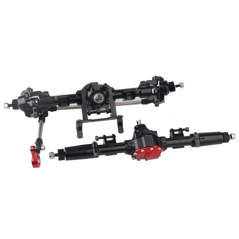 Aluminum Alloy Universal Front Axle and Rear Axle for 1:10 Axial SCX10 RC Model Crawler Car (Black)
Aluminum Alloy Universal Front Axle and Rear Axle for 1:10 Axial SCX10 RC Model Crawler Car (Black)