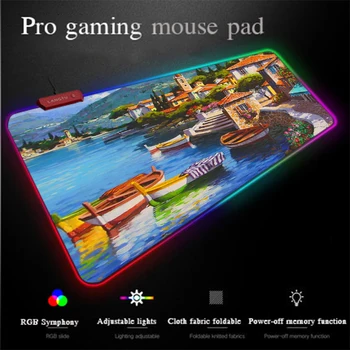 Yuzuoan XXL Oil Painting Scenery Town Mouse Pad Comfortable Keyboard Computer Pad LED Lighting RGB Gaming Mouse Pad DIY Custom
Yuzuoan XXL Oil Painting Scenery Town Mouse Pad Comfortable Keyboard Computer Pad LED Lighting RGB Gaming Mouse Pad DIY Custom