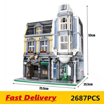 2687PCS MOC City Streetview Building model The Corner European style Book shop Model Building Block Bricks Kids DIY Toys Gifts
2687PCS MOC City Streetview Building model The Corner European style Book shop Model Building Block Bricks Kids DIY Toys Gifts
