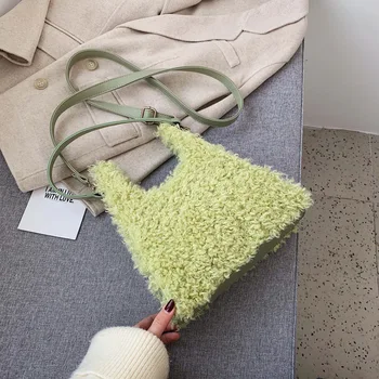 Lamb Plush Bag Large Capacity Women's Bag New Style 2020 High Texture One-Shoulder Crossbody Underarm Bag Furry Fluffy
Lamb Plush Bag Large Capacity Women's Bag New Style 2020 High Texture One-Shoulder Crossbody Underarm Bag Furry Fluffy